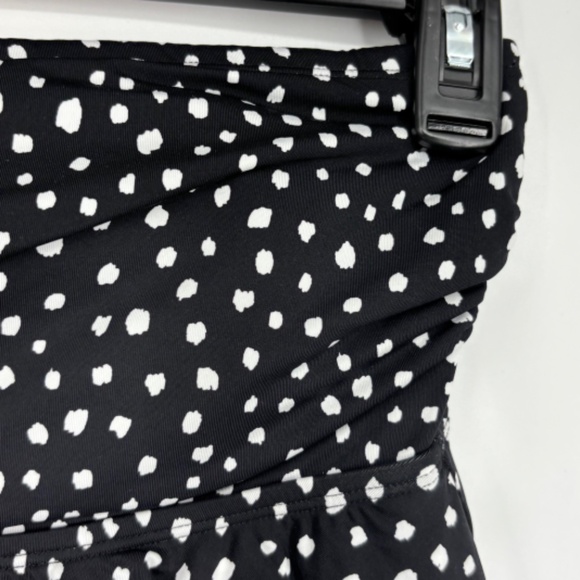 Kona Sol Black and White Polka Dot Swim Skirt - Picture 2 of 6